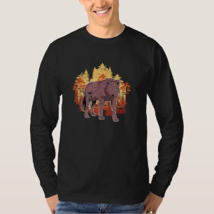 Camiseta Lobo natural de lobo animal depredador forestal
