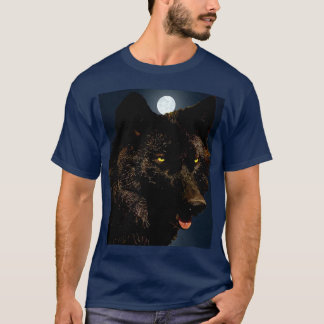 CAMISETA LOBO NEGRO