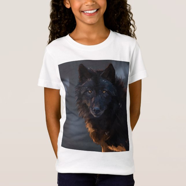Camiseta Lobo negro (Anverso)