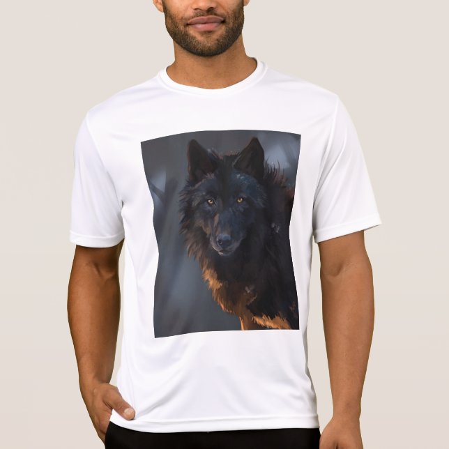 Camiseta Lobo negro (Anverso)