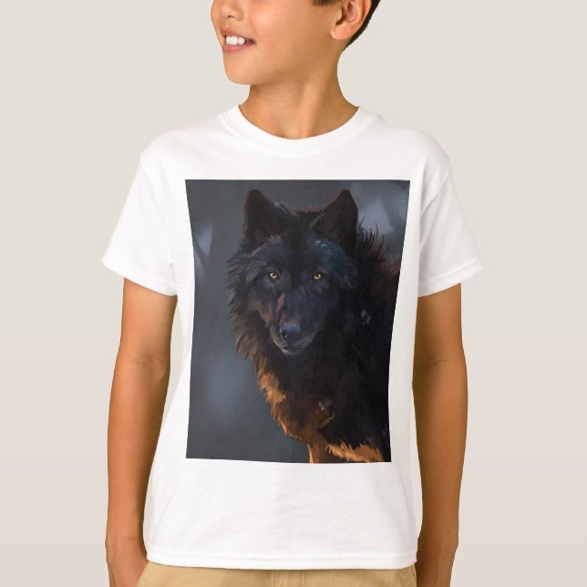 Camiseta Lobo negro (Anverso)