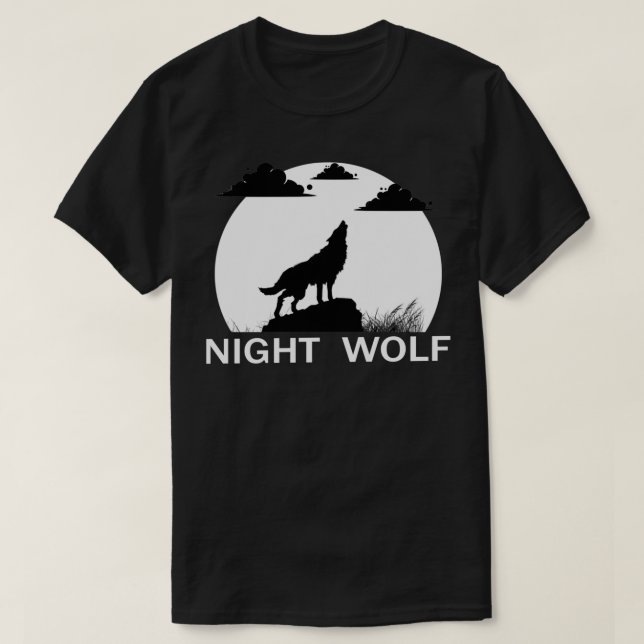 Camiseta Lobo nocturno (Diseño del anverso)