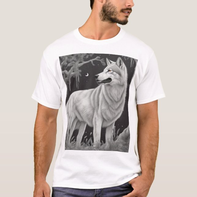 Camiseta Lobo Noite (Anverso)