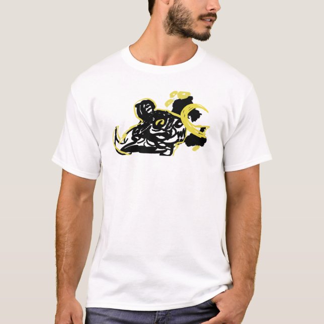 Camiseta Lobo  nube luna  (Anverso)