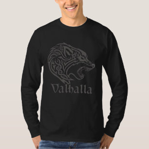 Camiseta lobo odin lobos depredador animal salvaje vikingo