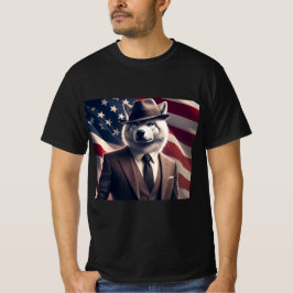 Camiseta Lobo Patriótico