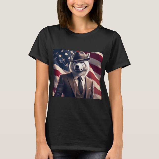Camiseta Lobo Patriótico   (Anverso)