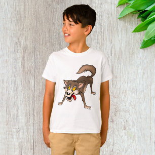 Camiseta Lobo personalizado con expresión falsa