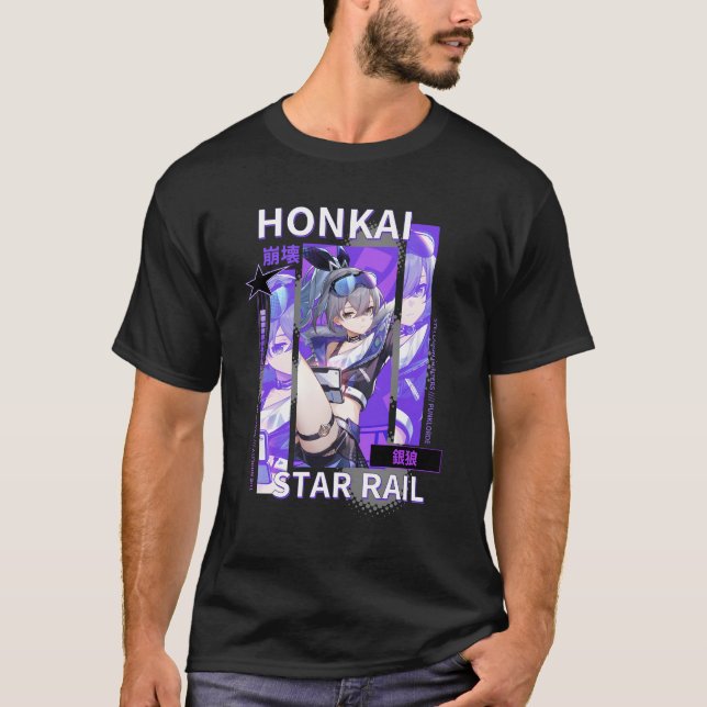 Camiseta Lobo plateado de la estrella Honkai (Anverso)