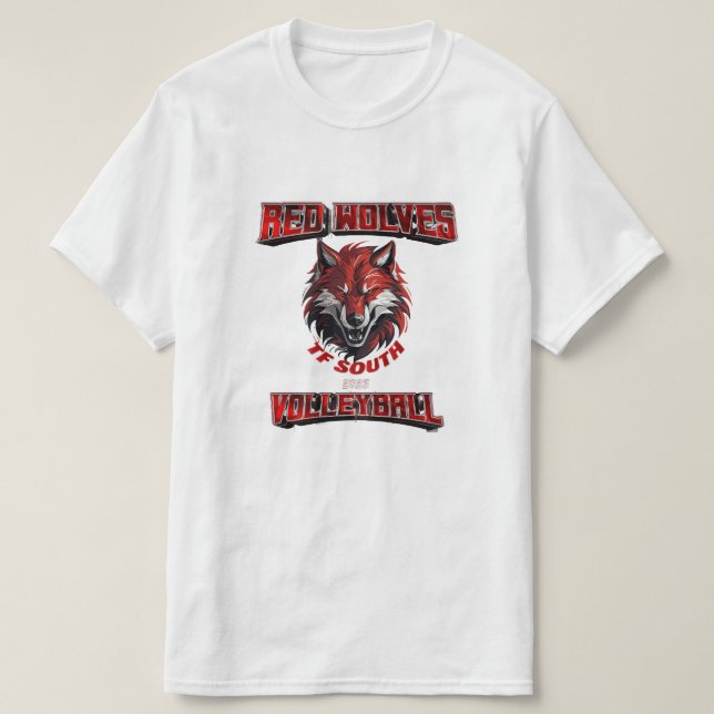 Camiseta Lobo Rojo (Diseño del anverso)
