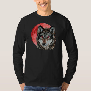 Camiseta Lobo rojo de la luna