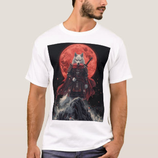 Camiseta Lobo Ronin de Luna Carmesí