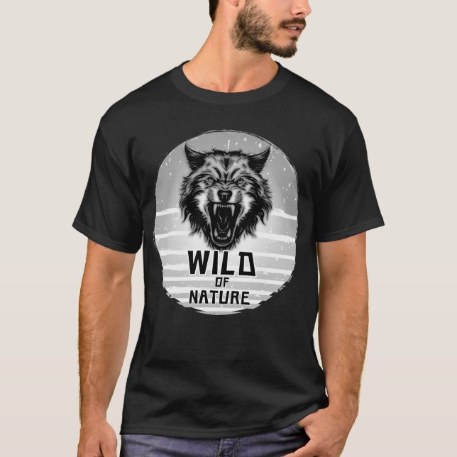 Camiseta Lobo salvaje de la naturaleza (Anverso)
