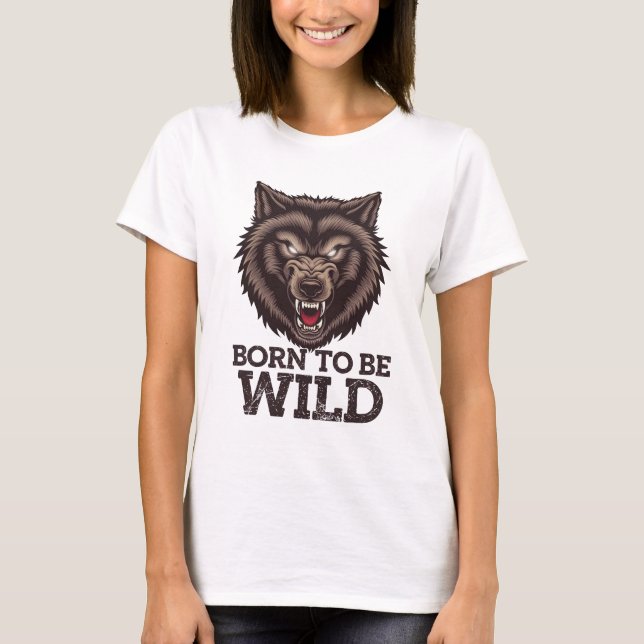 Camiseta Lobo salvaje: Espíritu Alfa indomable (Anverso)