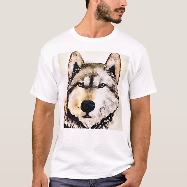 Camiseta Lobo selvático (Anverso)