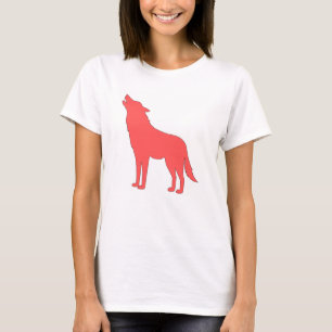 Camiseta Lobo Silhouette bajo la luna llena