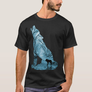Camiseta Lobo silvestre - Turquesa