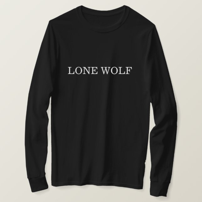 Camiseta Lobo Solitario (Anverso del diseño)