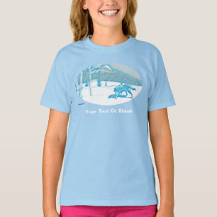 Camiseta Lobo solitario en invierno