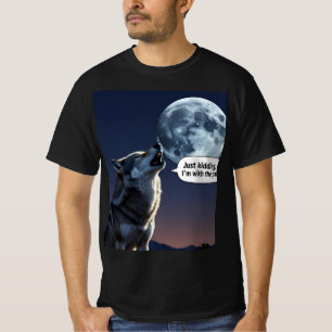 Camiseta Lobo solitario, solo Kidding: Gráfica de Lobo Grac