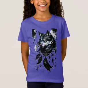 Camiseta lobo, soñador, amuleto, talismán