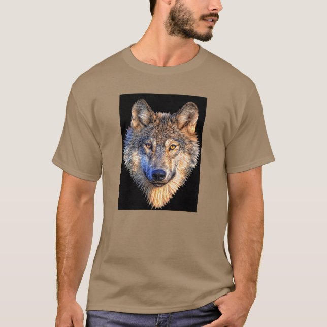 Camiseta Lobo vigilante (Anverso)