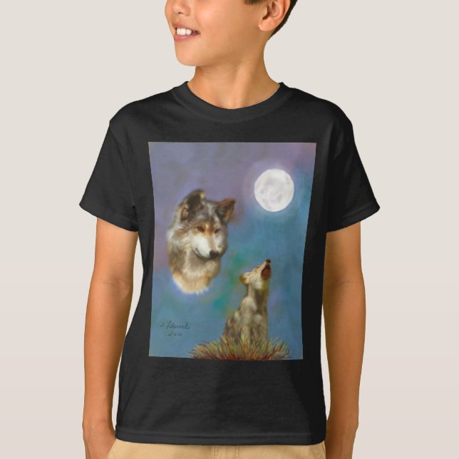 Camiseta lobo-y-cachorro (Anverso)