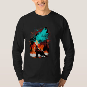 Camiseta Lobo Y Lobos Hombres Mujeres Niños 45