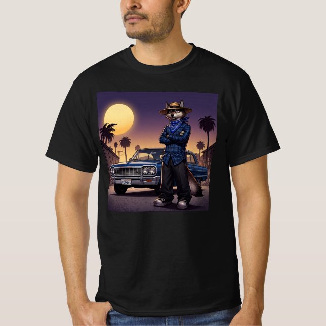 Camiseta Lobo Y Lowrider (Anverso)