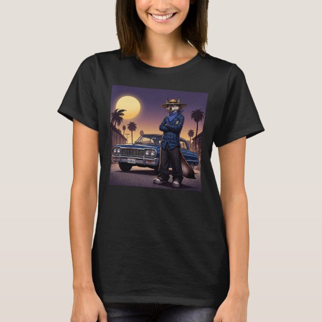 Camiseta Lobo Y Lowrider (Anverso)