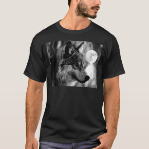 Camiseta Lobo y luna