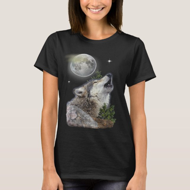 Camiseta Lobo y Luna (Anverso)