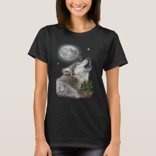 Camiseta lobo y luna