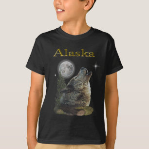 Camiseta lobo y luna