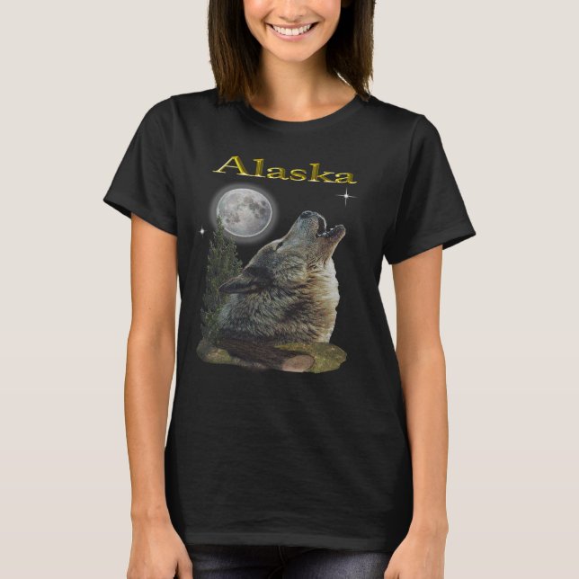 Camiseta lobo y luna (Anverso)