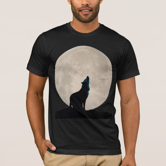 Camiseta Lobo y luna llena (Anverso)