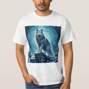 Camiseta Lobo y runa nórdica