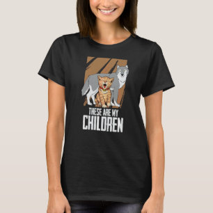 Camiseta Lobo Y Un Gato Lobos De Animales Salvajes Estos So
