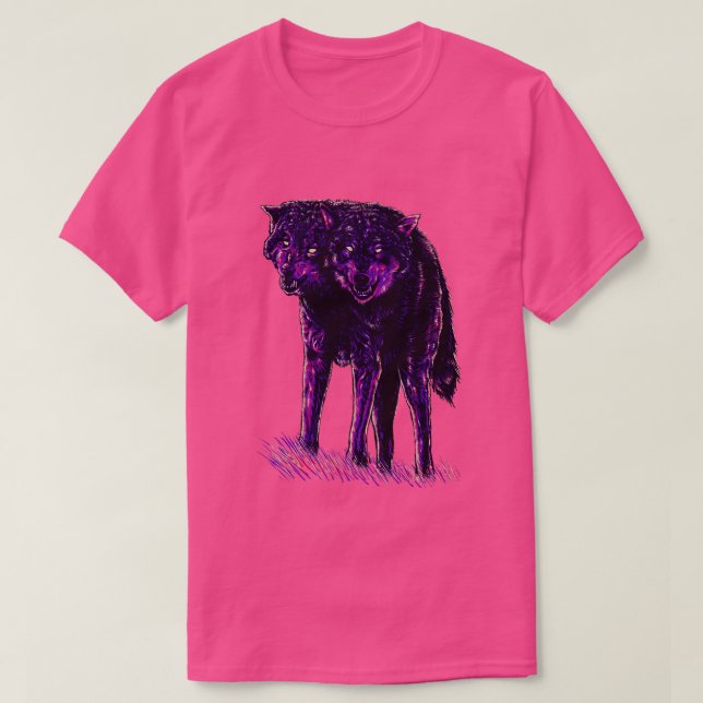 Camiseta lobos de 2ª cabeza (Diseño del anverso)