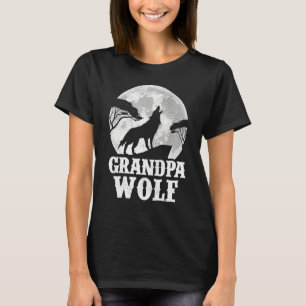 Camiseta Lobos De Hombres Aclamando En La Luna Fath De Lobo