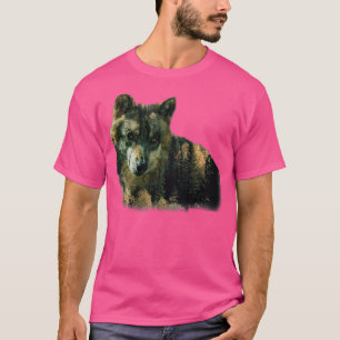 Camiseta Lobos de la naturaleza del arte de la vida salvaje