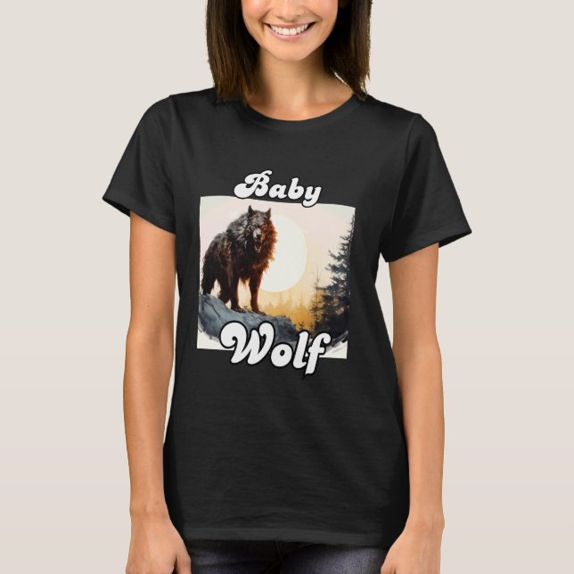 Camiseta Lobos de la tribu de lobos de lobo de bebé camping (Anverso)