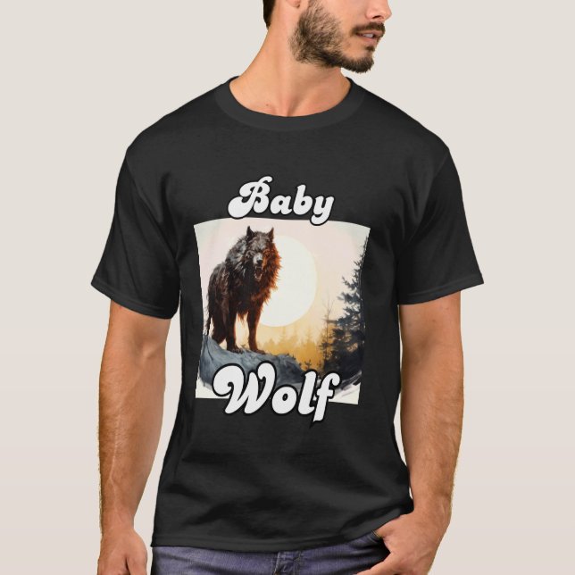 Camiseta Lobos de la tribu de lobos de lobo de bebé camping (Anverso)