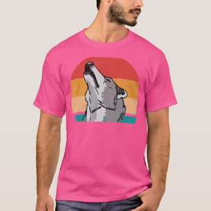 Camiseta Lobos retro Howling Wolf con la cabeza de Retro Wo