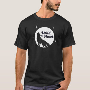 Camiseta Lobos salvajes en el corazón gritando