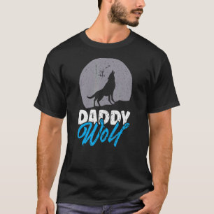Camiseta Lobos salvajes llenos de luz de la luna Dady Wolf 