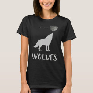 Camiseta Lobos tribales lobos animales Noches en la Luna Mu