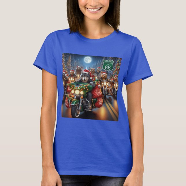 Camiseta Lobos y osos viajando por Navidades (Anverso)