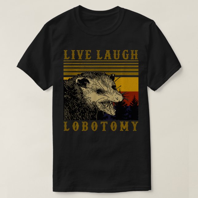 Camiseta Lobotomía en vivo Vintage Opossum (Diseño del anverso)