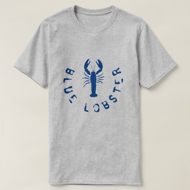 CAMISETA LOBSTER AZUL T SHIRT (Diseño del anverso)